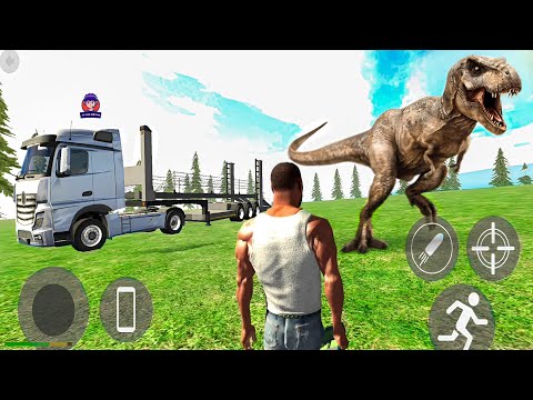 Indian Bike Simulator Driving Car Transporting Truck & Killing the Dinosaur - Android Gameplay