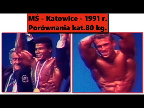 Mistrzostwa Świata w Kulturystyce - Katowice - 1991 - Porównania kat. 80 kg