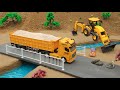 DIY Mini Tractor Road Roller JCB Making Concrete Road Construction Project TechCreatorsOfficial