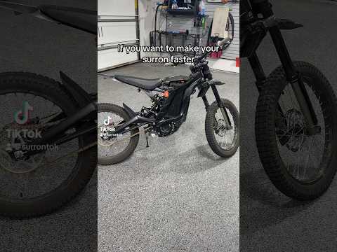 Do this if you want a faster surron #surron #dirtbike #electricbike #surronster #surronx #goviral