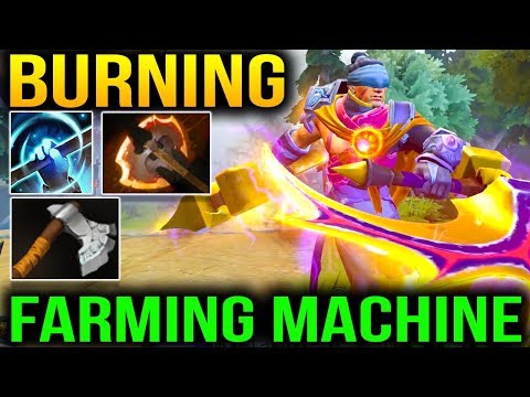 Burning Anti-Mage Farming with Empower Battle Fury + Quelling Blade