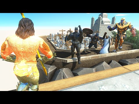 AQUAMAN DEATH RUN ATTCK - Animal Revolt Battle Simulator