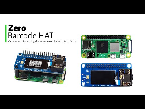 Zero Barcode HAT for Raspberry Pi Zero