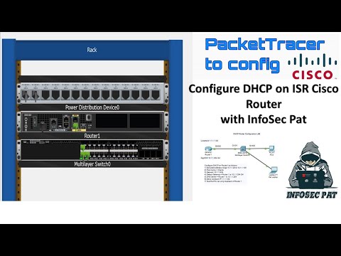 How to configure DHCP on a Cisco ISR Router in Cisco Packet Tracer - 2019 CCNA Lets Lab it up.