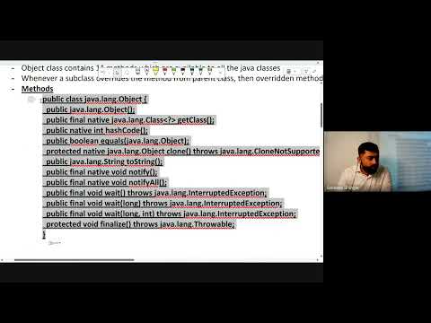 Fullstack Java Class 24 Object Class Methods It Shaala Batch 2026
