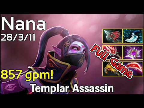 857 gpm! Nana  - Templar Assassin - Dota 2 Full Game 7.19