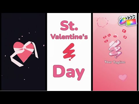 FREE St. Valentine's Day Vertical Logo | Free templates for FCPX