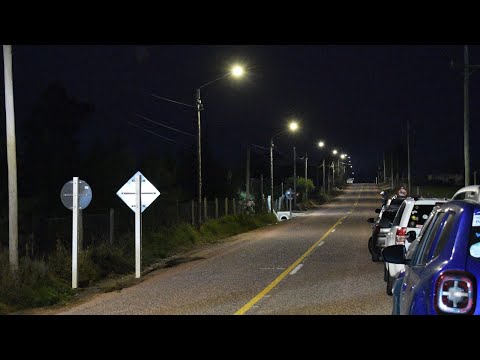 Se inauguraron nuevas luminarias en Paso Calleros