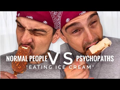 Normal people vs Psychopaths😎❣️-Eating ICECREAM - 🍦 WHO's eating CHOCOLATE FIRST?😍🍫| CHEFKOUDY❣️