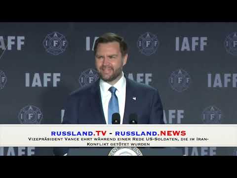 Vizepräsident Vance ehrt während einer Rede US Soldaten, die im Iran Konflikt getötet wurden