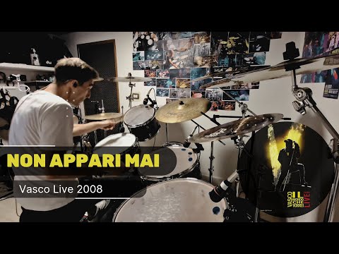 Vasco Rossi - "Non Appari Mai" - Live Bologna 2008 ● MATT LAUG (Drum Cover)
