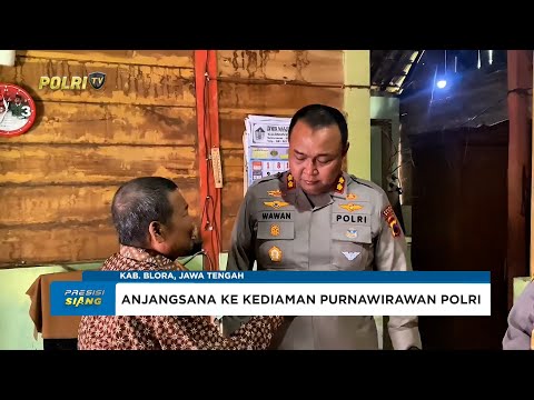 KAPOLRES BLORA ANJANGSANA KE KEDIAMAN PURNAWIRAWAN POLRI PERINGATI HARI BHAYANGKARA KE-79