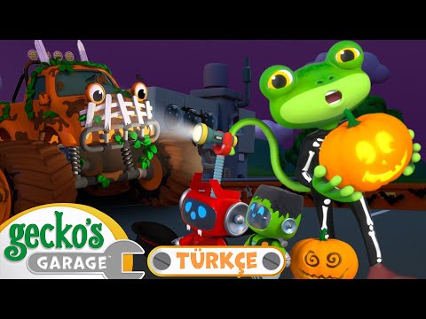 Canavar Diye Bir Şey Yok! 👾 - Cadılar Bayramı Özel 🎃| Gecko'nun Garajı - Çocuklar için Kamyonlar