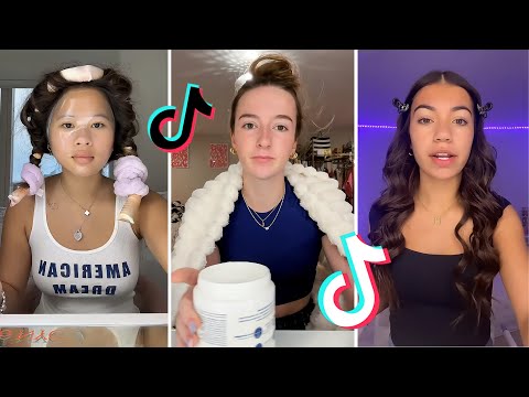 Makeup Tutorial Tiktok Compilation - GRWM  ( Get Ready With Me ) ❤️(Skincare, Makeup, Outfits) 974🥰