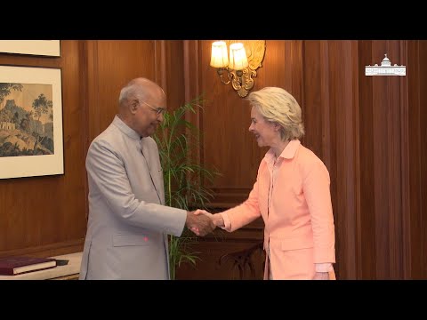 President of the European Commission Ursula von der Leyen called on President Kovind