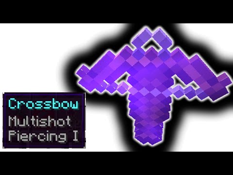 Glitched Overpowered Crossbow in Survival! | 1.14-1.16.1 Minecraft