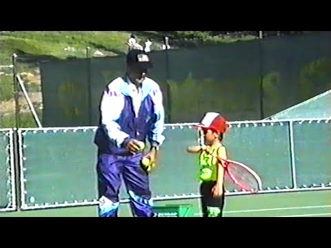 Never-before seen footage of Novak Djokovic's first training session