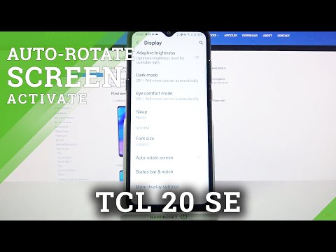 TCL 20 SE - How to Rotate Screen & What is the Auto-Rotation Option
