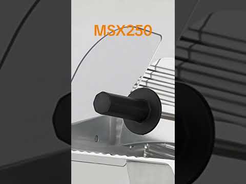 H.Koenig MSX250 : Une trancheuse légère mais performante, parfaite pour un usage quotidien.