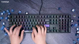 Ducky ONE 2 TKL RGB SEAMLESS PBT 이중사출 한글 (갈축)_동영상_이미지