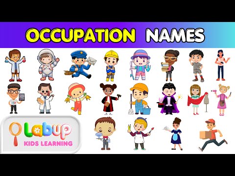 Learn 20 OCCUPATION names | Dress Up and Learn Jobs – Fun with Occupations | Kids English