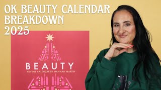 OK BEAUTY ADVENT CALENDAR BREAKDOWN 2025