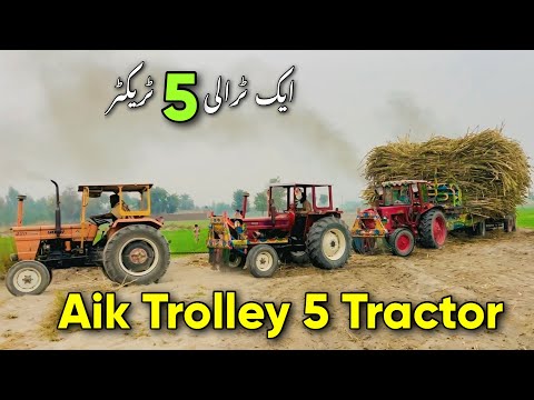 Aik Trolley 5 tractor 🚜 IrfanshakeelLife #villagelife #tractor #vlog 