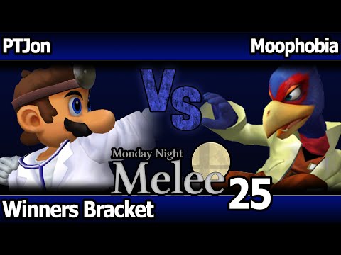 MNM 25 Melee - PTJon (Dr Mario) vs Moophobia (Falco, Sheik) - Winners Bracket
