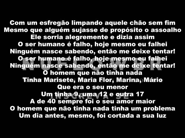 Download O Homem Que Não Tinha Nada (part. Negra Li) Projota