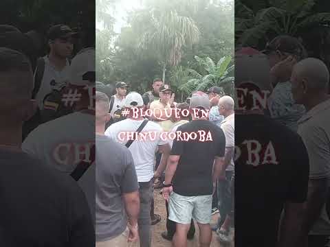 protesta por mal estado de vías en chinu cordoba