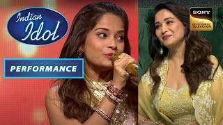 Indian Idol Season 13 | Senjuti के &quot;Mera Dil Bhi&quot; Song पर Madhuri जी हुई Nostalgic | Performance