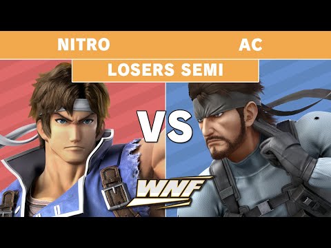WNF 2.12 Nitro (Richter) vs AC (Snake) - Losers Semi Finals - Smash Ultimate