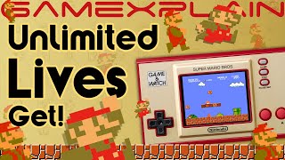 Infinite Lives SECRET Code in Game & Watch: Super Mario Bros.!