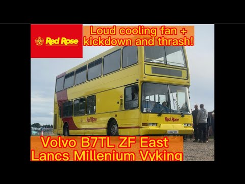 Loud cooking fan + Kickdown and thrash east lancs millennium Vyking bodied Volvo 5 speed ZF B7TL