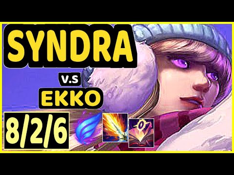 SCOUT (SYNDRA) vs EKKO - 8/2/6 KDA MID GAMEPLAY - KR Ranked GRANDMASTER