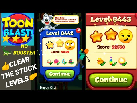 Toon Blast Level 8442 8443 😏✨🏃