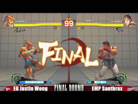 EG Justin Wong vs EMP Santhrax FRXIV Super Street Fighter 4 Top 16
