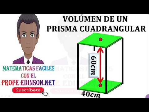 VOLUMEN DE UN PRISMA CUADRANGULAR PASO A PASO SUPER FACIL Y BIEN EXPLICADO