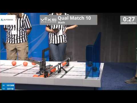 VEX Worlds 2016 - VEXIQ Middle School - Math - Qual 10 (10158B 3311B) 11