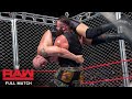 FULL MATCH Big Show Vs Braun Strowman Steel Cage Match Raw Sept 4 2017