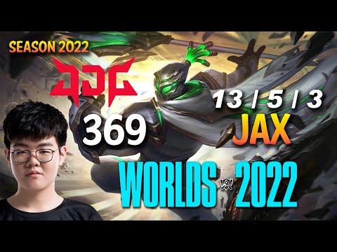 JDG 369 JAX vs FIORA Top - NA Ranked - WORLDS 2022