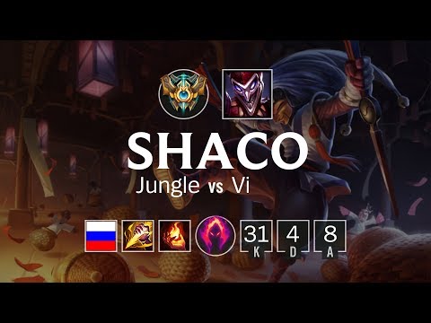 Shaco Jungle vs Vi - RU Challenger Patch 8.10
