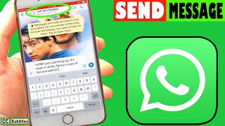 How to Send a WhatsApp message without saving number on iPhone