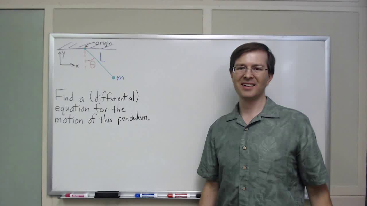 Analyzing a pendulum using Lagrangian mechanics