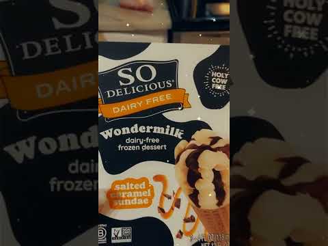 THE BEST DAIRY FREE ICE CREAM | SO DELICIOUS SALTED CARAMEL SUNDAE CONES