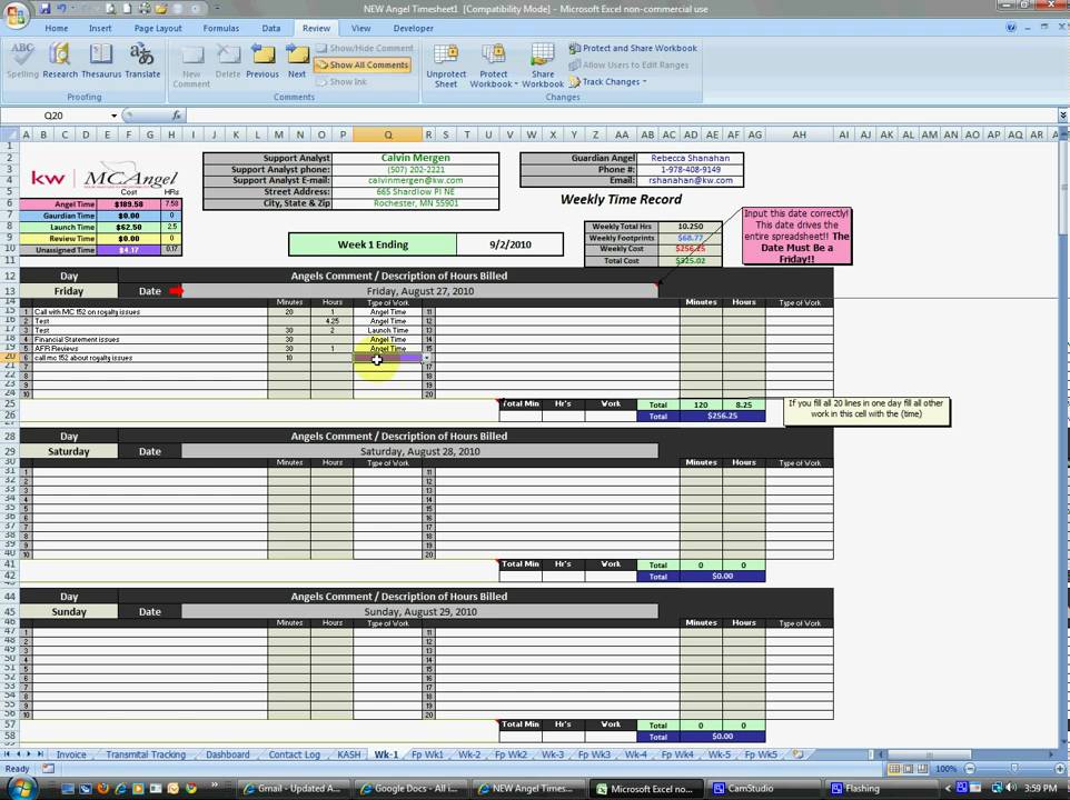 Invoice Tab  Tutorial