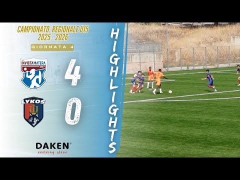 HIGHLIGHTS INVICTA MATERA U15 | Invicta Matera VS Lykos stagione 2025-2026