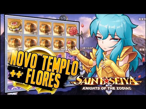 NOVO TEMPLO de FLORES está Chegando! Totalmente Customizável! Saint Seiya Awakening