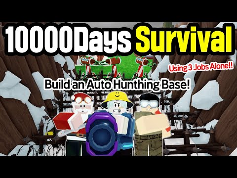 10000 Days Solo Survival Challenge with an Auto Hunting Base! [99 Nights in the Forest Roblox]