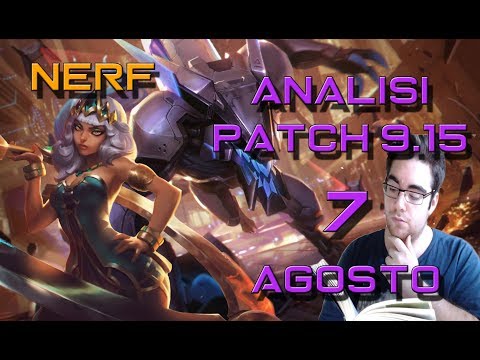 [ITA] ANALISI PATCH NOTES 9.15 , NERF QIYANA E SKIN PROJECT